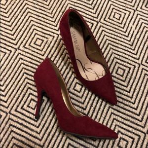 Maroon stilettos